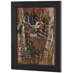 62CB-1216-838 Framed Wall Art White Tail Buck 12x16
