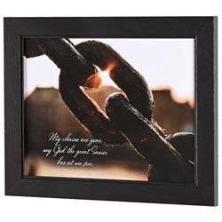 62CB-1612-842 Framed Wall Art My Chains Are Gone 16x12
