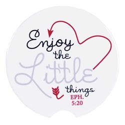 CC-37 Car Coasters Enjoy Little Things 2 Pk