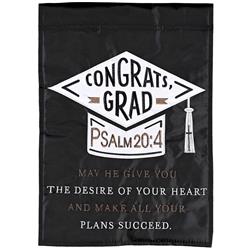 FLAG-2139 Flag Congrats Grad Psalm 20:4 13x18
