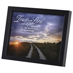 FRMWDBL-108-99 Framed Art Trust In The Lord 10x8