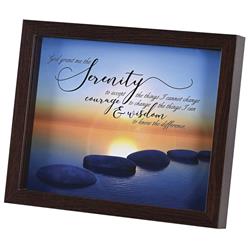 FRMWDWAL-108-22 Framed Art Serenity Prayer 10x8