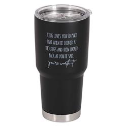 Picture of Dicksons SSTUM30B-22 Tumbler Jesus Loves You So Much 30 oz