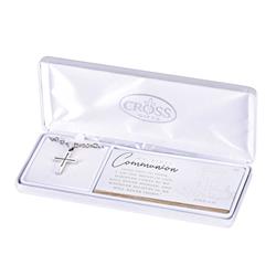 32-6752 Necklace First Communion Box Cross