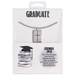 35-8079 Necklace 24 Chain Jeremiah 29:11 Dogtag