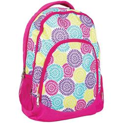 CC-BPK1001-CG Flower Petal Burst School Backpack