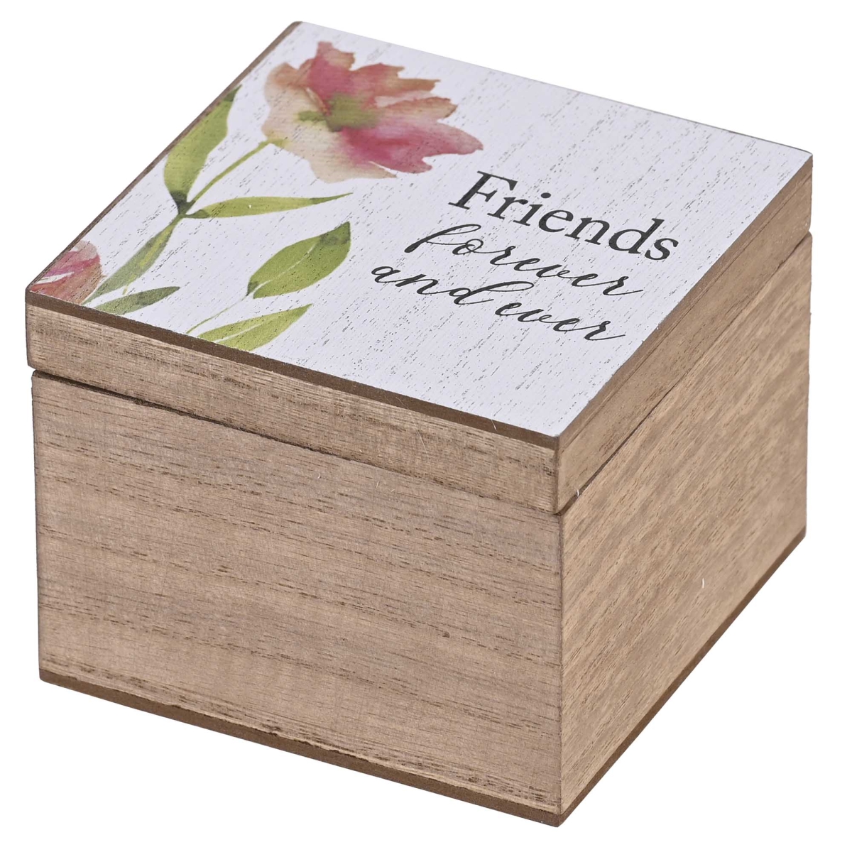 EWOODBOX-44-3 Keepsake Box Friends Forever And Ever