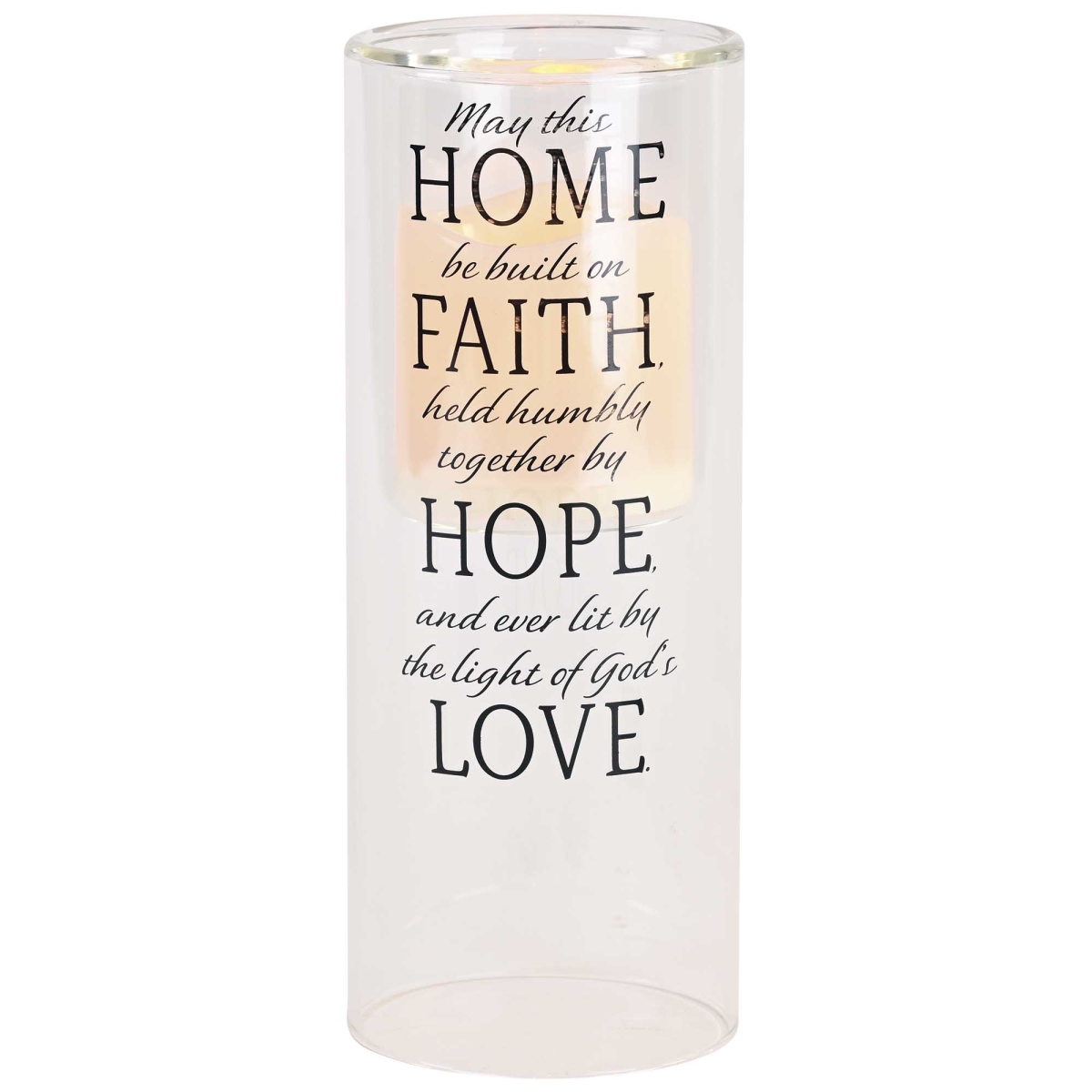 GCH-10-12S Candleholder May This Home Be Built 10In