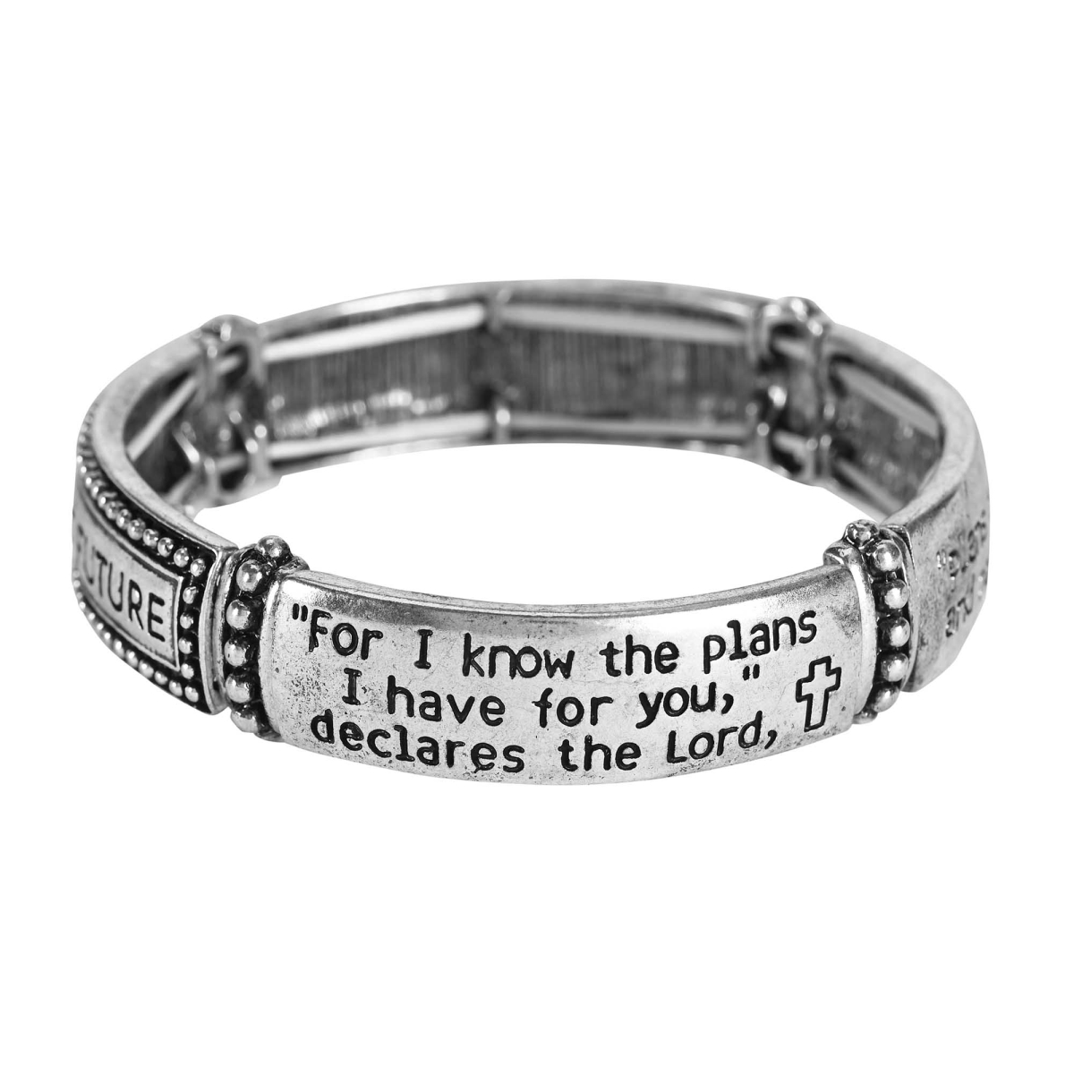Picture of Dicksons 35-8285T Stretch Bracelet Jeremiah 29:11 Tile