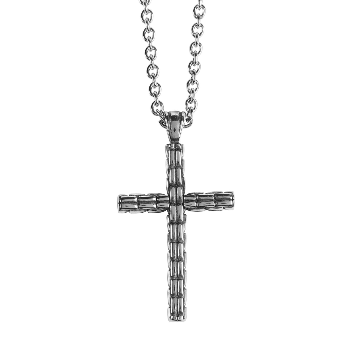 32-6786 Necklace Antique Box Cross 24Inch