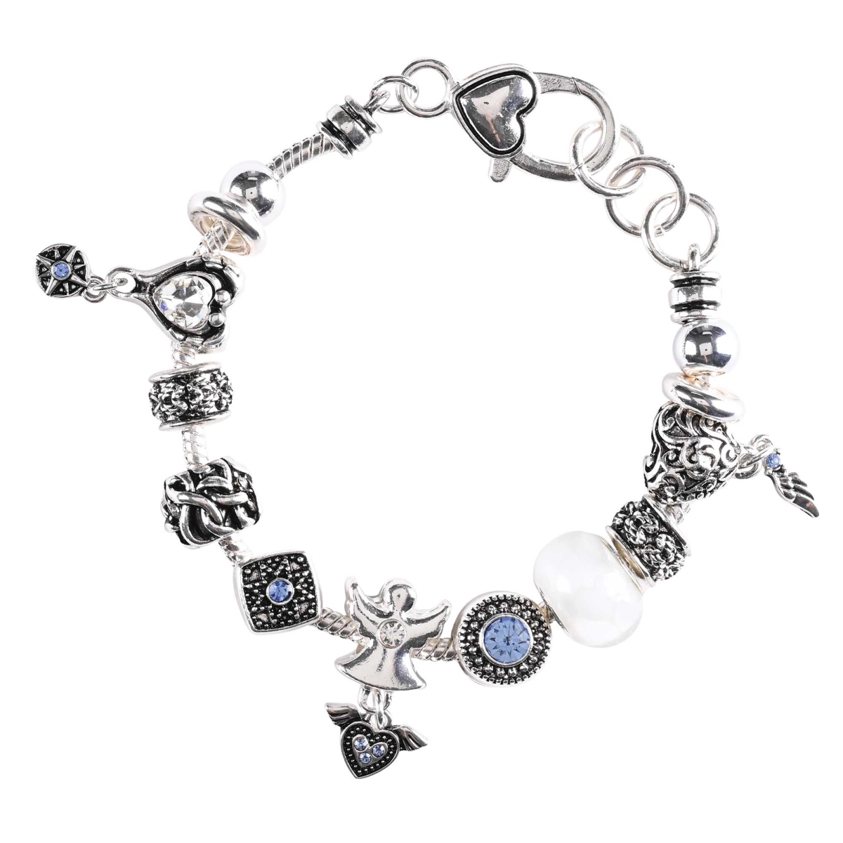 30-4987T Bracelet Angel Multi Bead Snake Chain