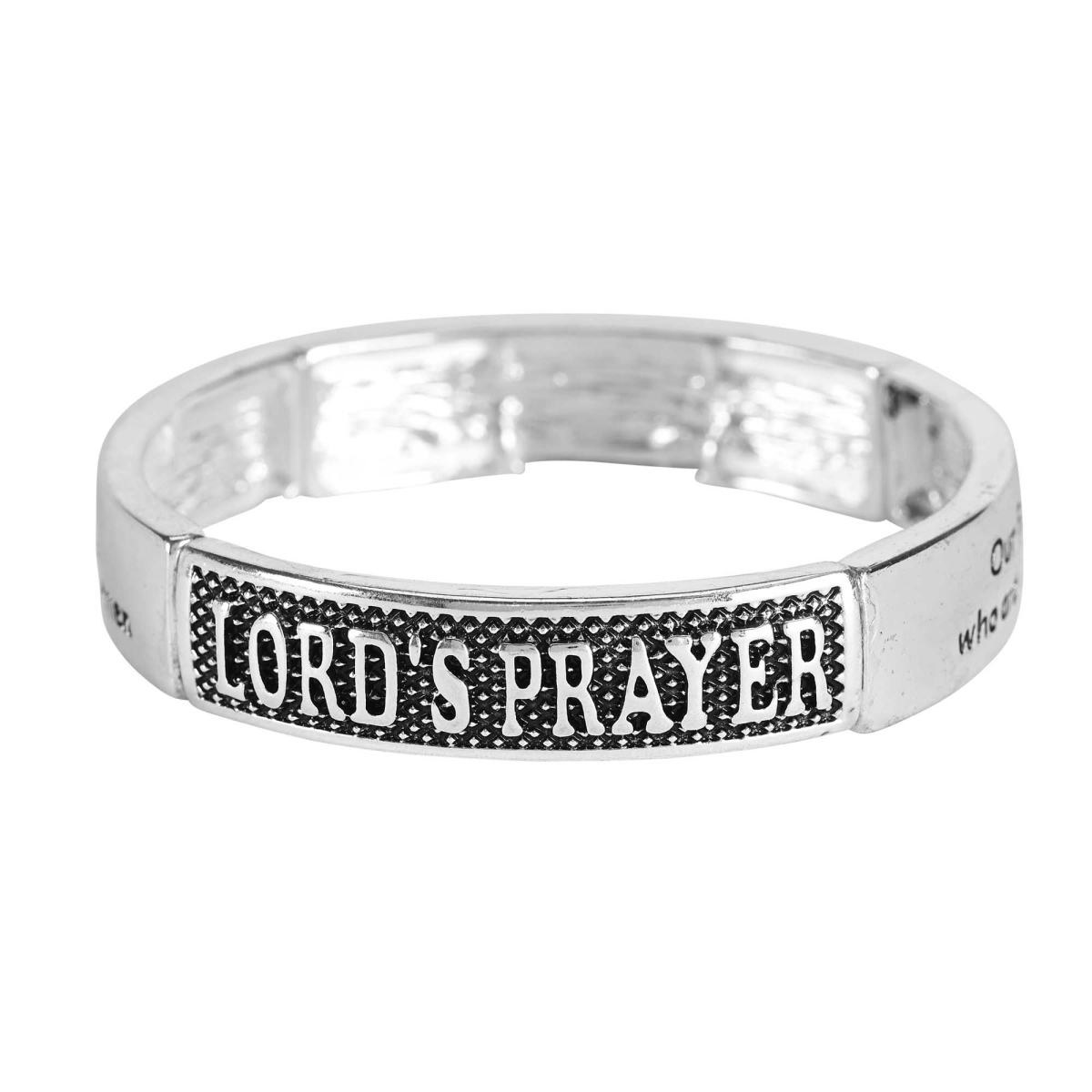 35-8281T Stretch Bracelet Tile Lords Prayer