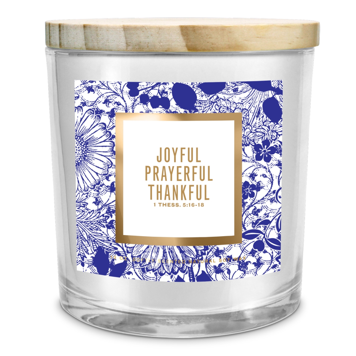 35020 Soy Candle Joyful Prayerful Print 13Oz