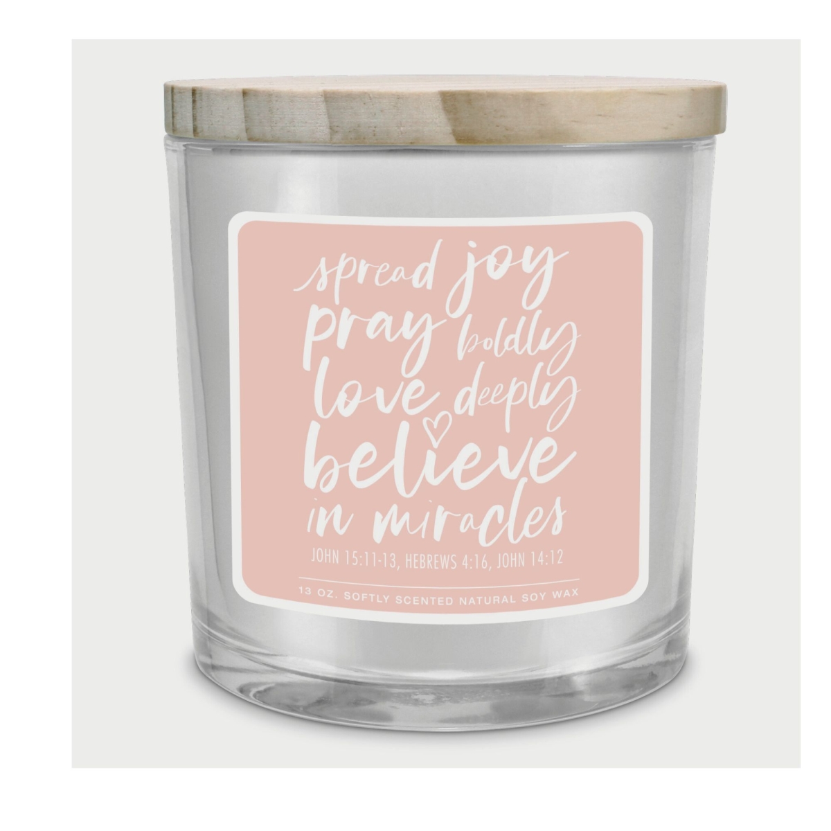 35011 Soy Candle Spread Joy Pray Boldly 13Oz