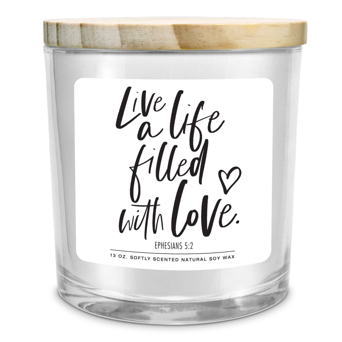 35002 Soy Candle Live A Life With Love 13Oz