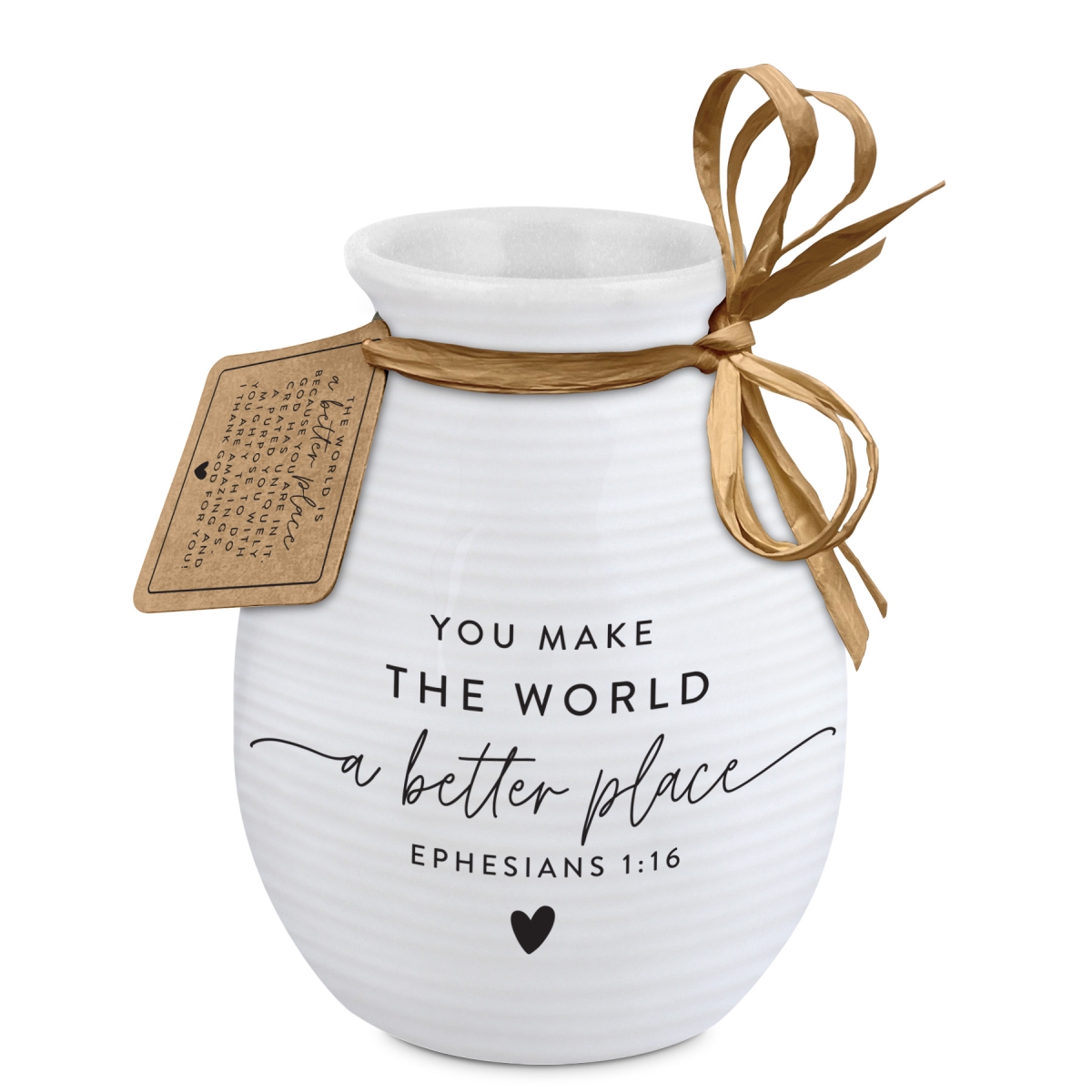 Picture of Dicksons 51331 Vase Textured You Make The World Better