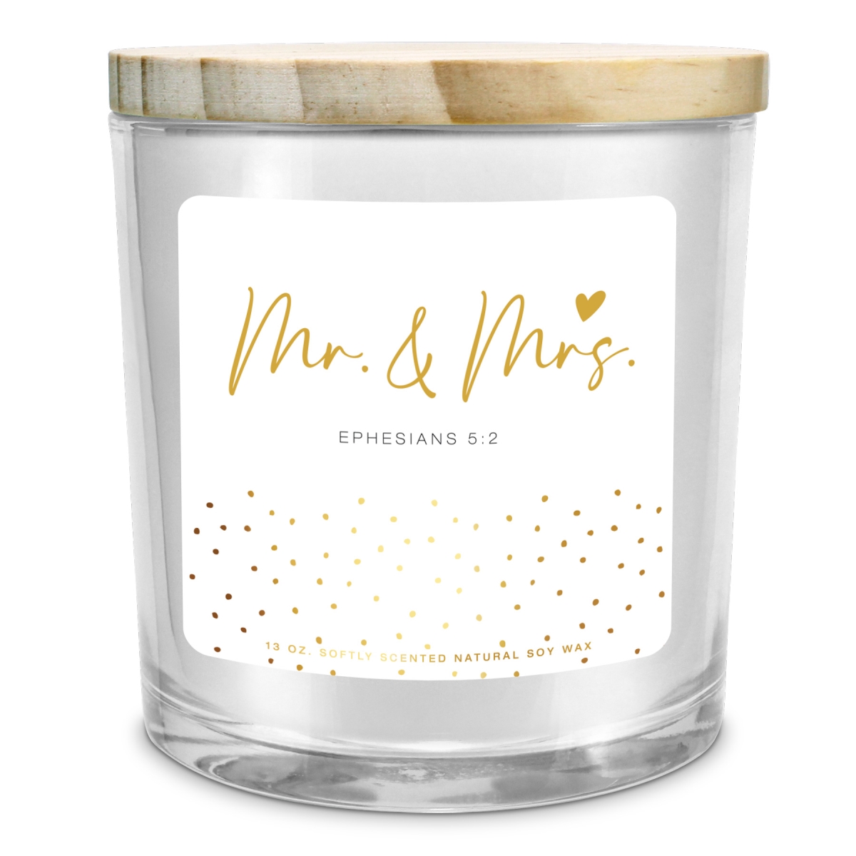 35025 Soy Candle Mr And Mrs 13Oz Ephesians 5