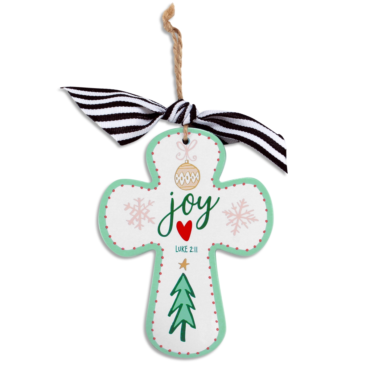 12898 Christmas Ornament Joy Merry Bright