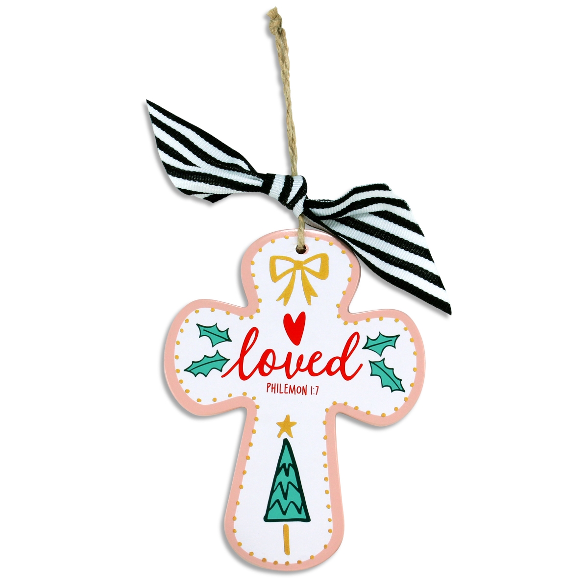 12896 Christmas Ornament Loved Merry Bright