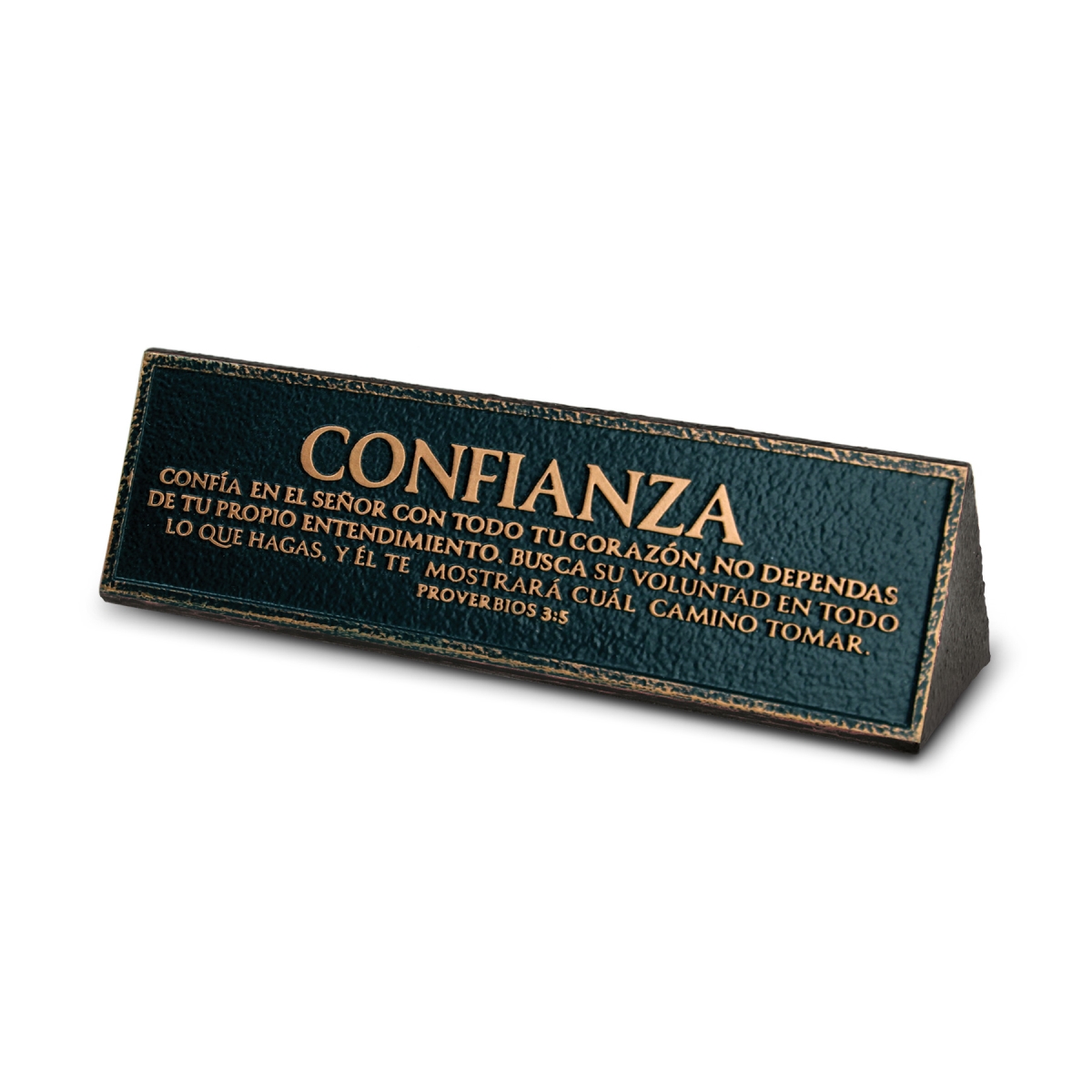 17963 Plaque Spanish Confianza Proverbios 3:5