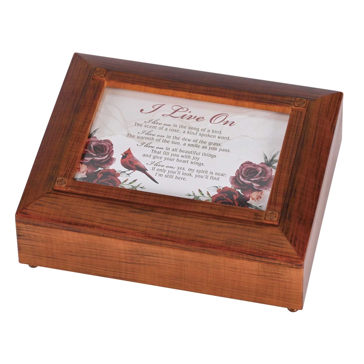 BOXRB-108 Keepsake Box Cardinal I Live On