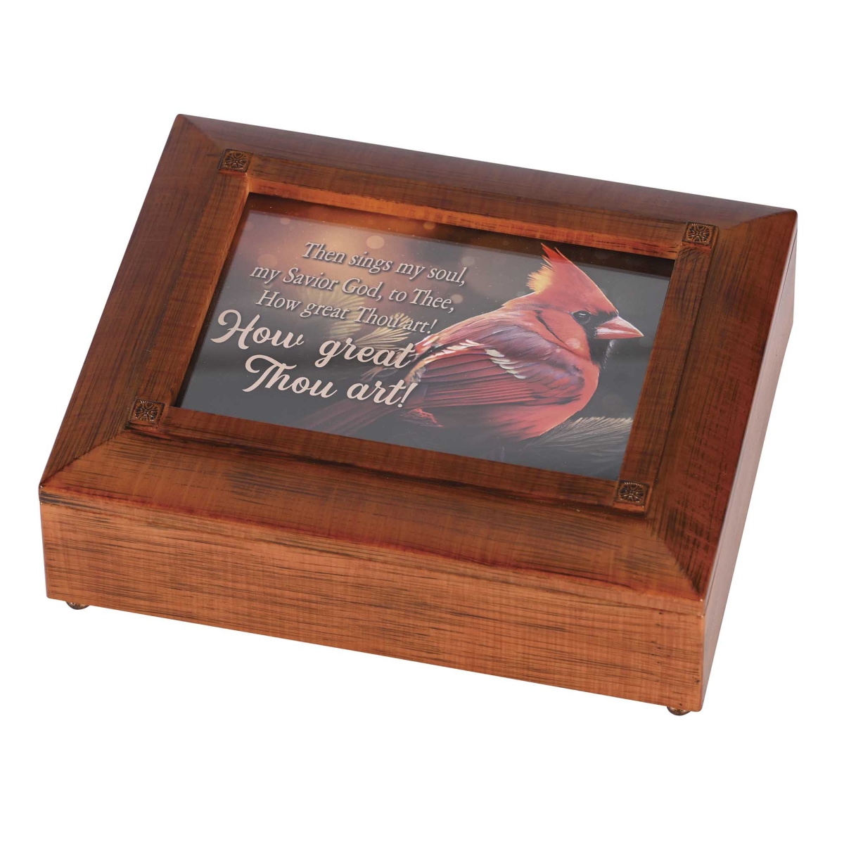 BOXRB-107 Keepsake Box Then Sings My Soul Cardinal