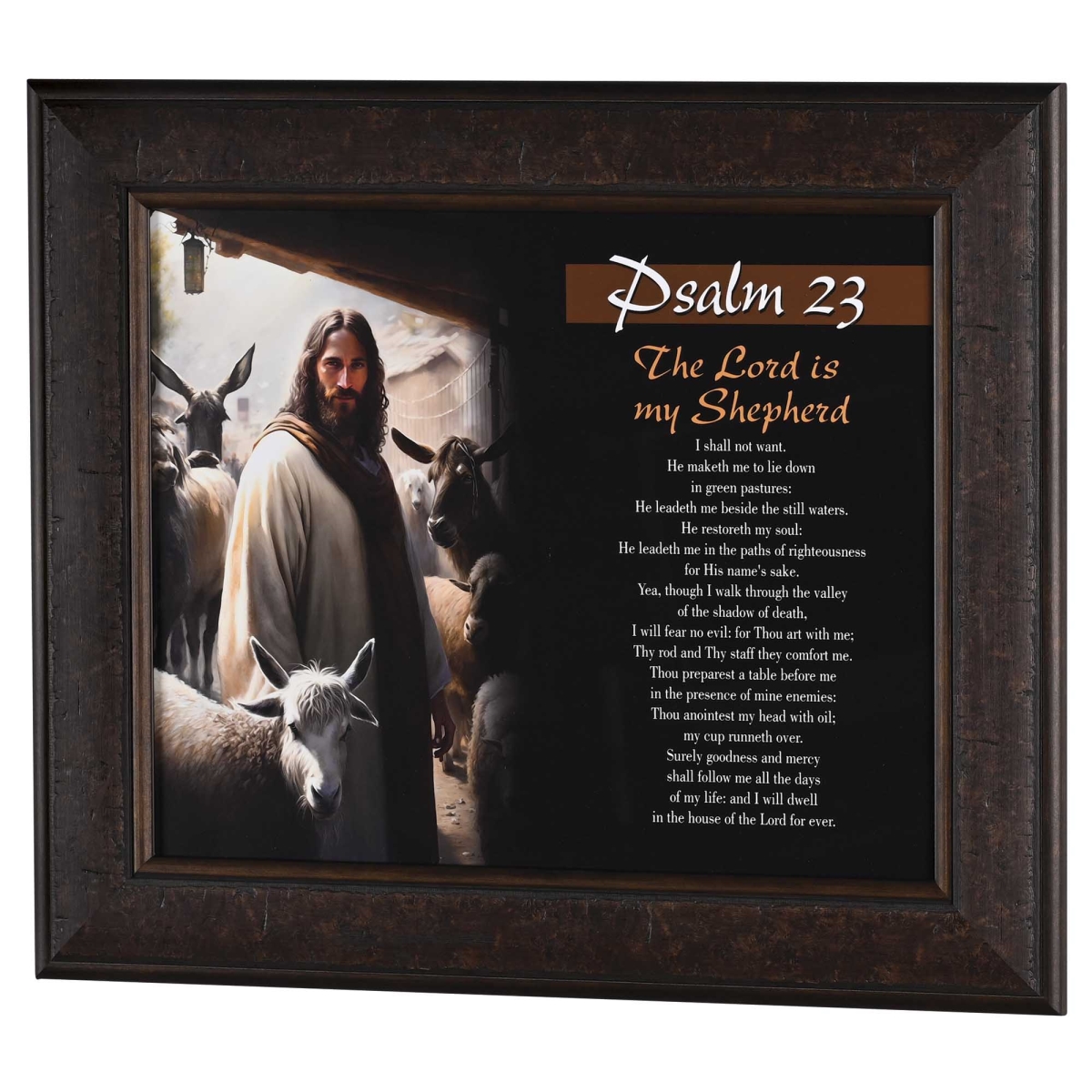 Picture of Dicksons 49B-2016-843 Framed Wall Art The Lord Is My Shepherd