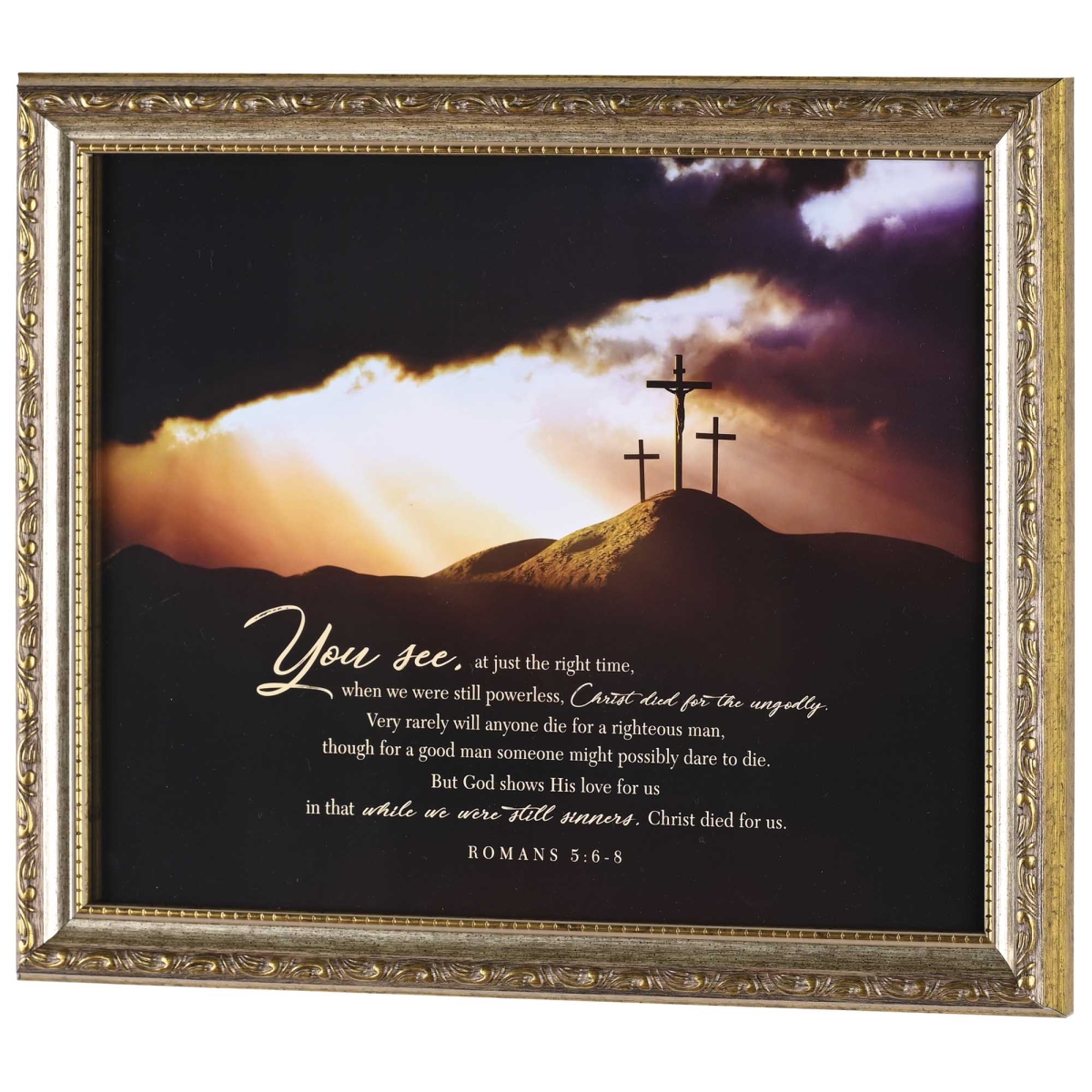 Picture of Dicksons 20G-1411-850 Framed Wall Art Christ Died Romans 5:6-8