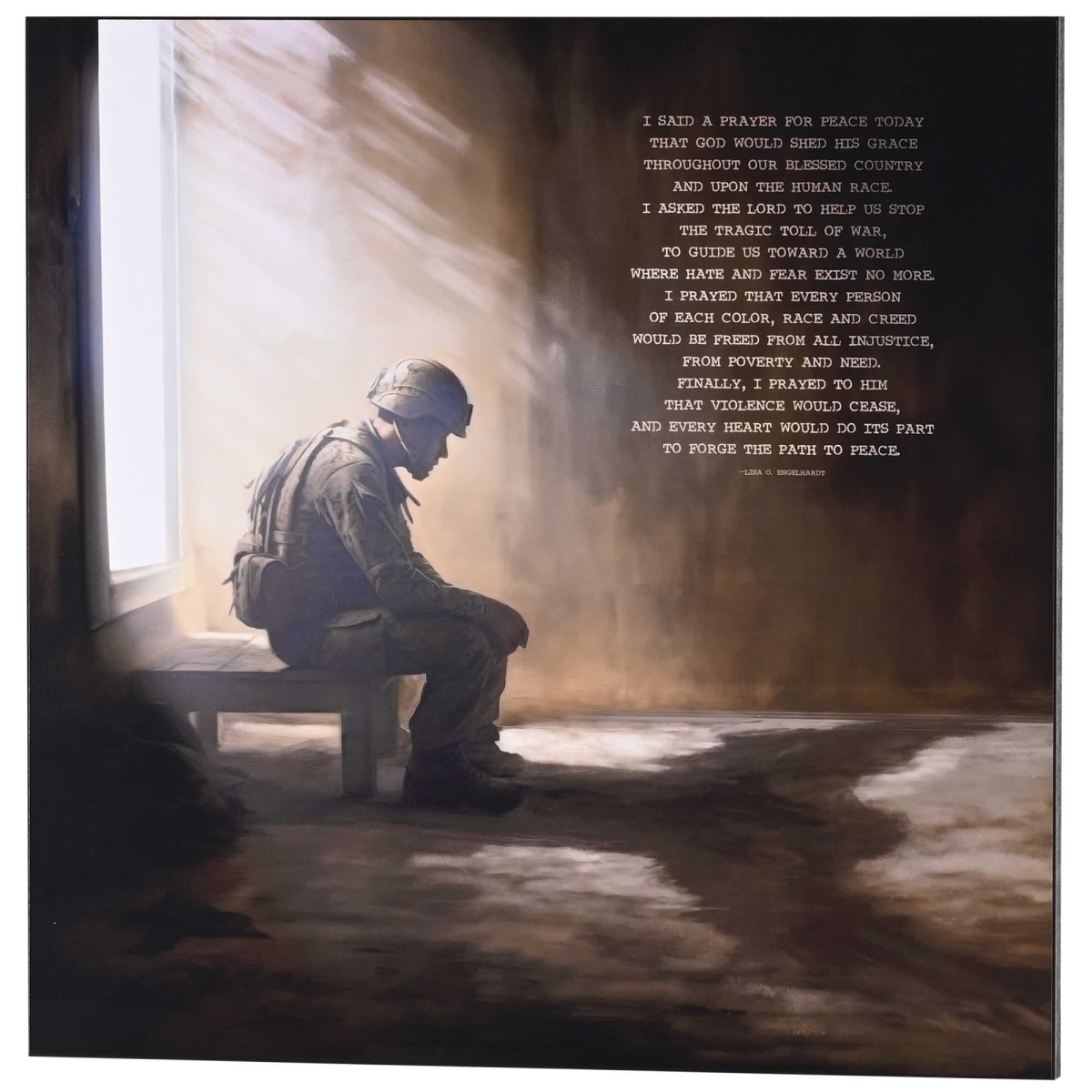PLK2020-351 Wall Plaque Soldiers Prayer
