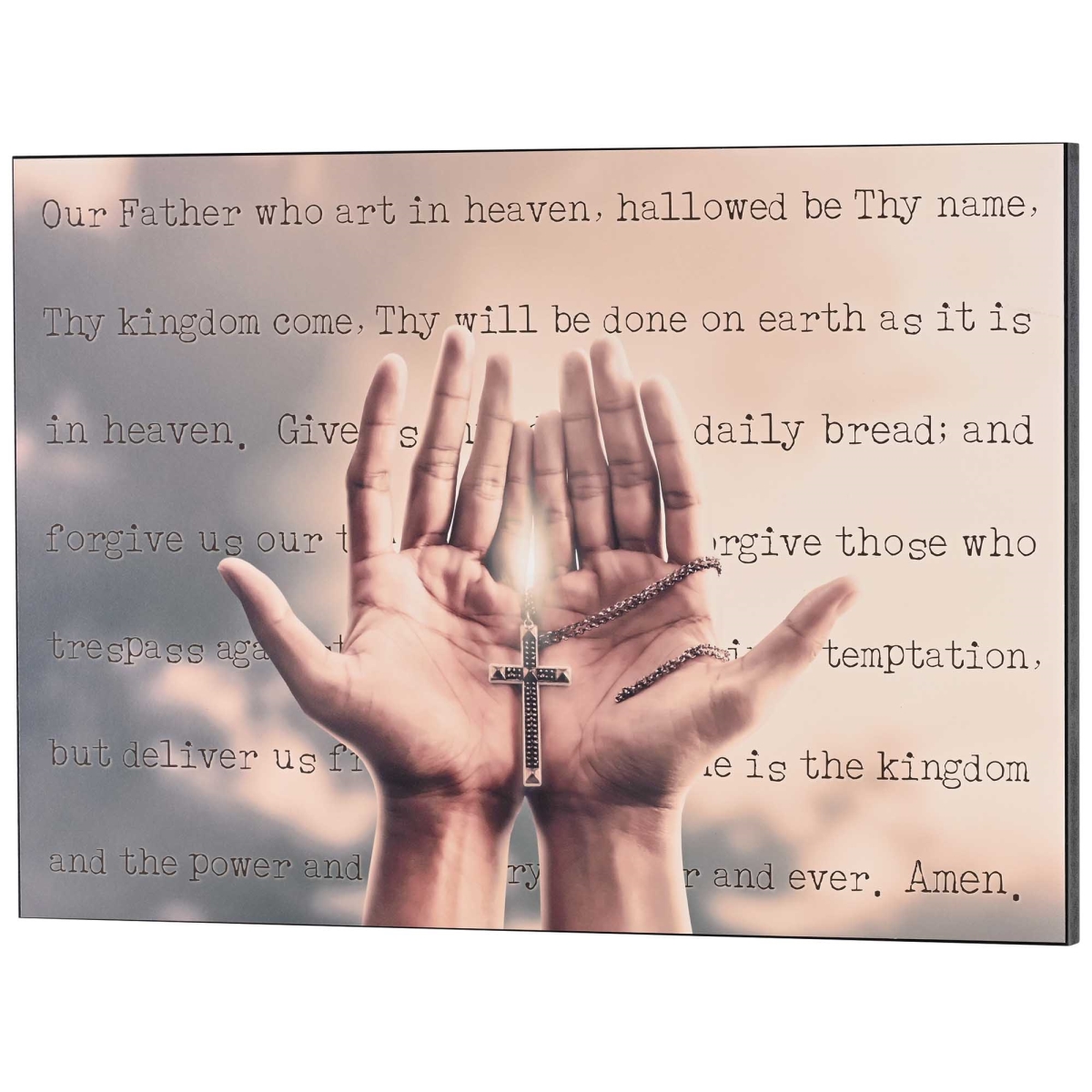 PLK2014-352 Wall Plaque The Lords Prayer