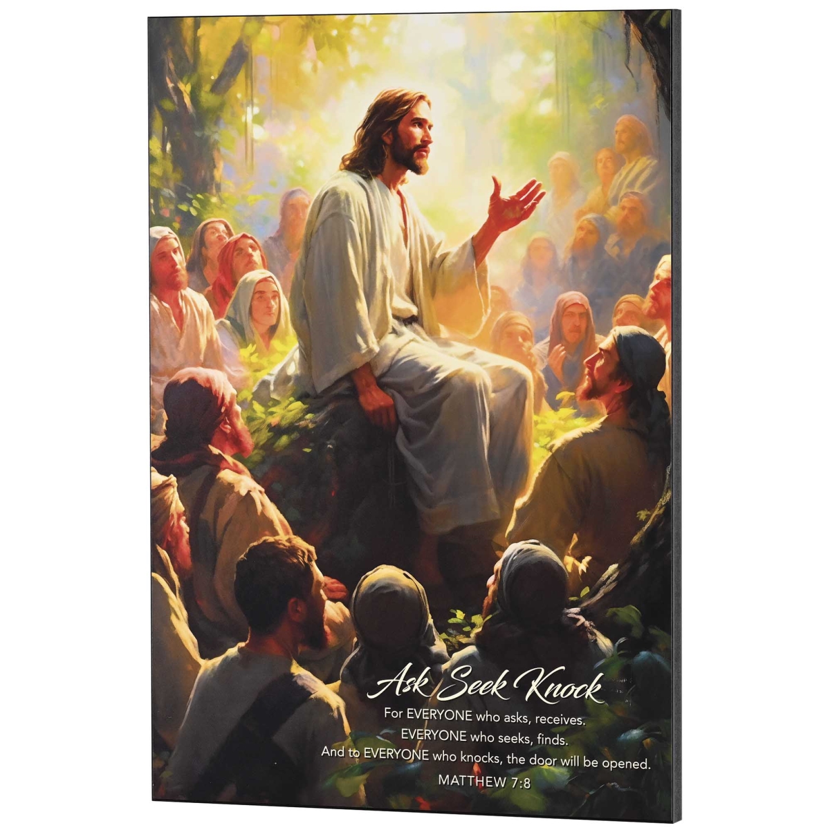 PLK1420-351 Wall Plaque Ask Seek Knock