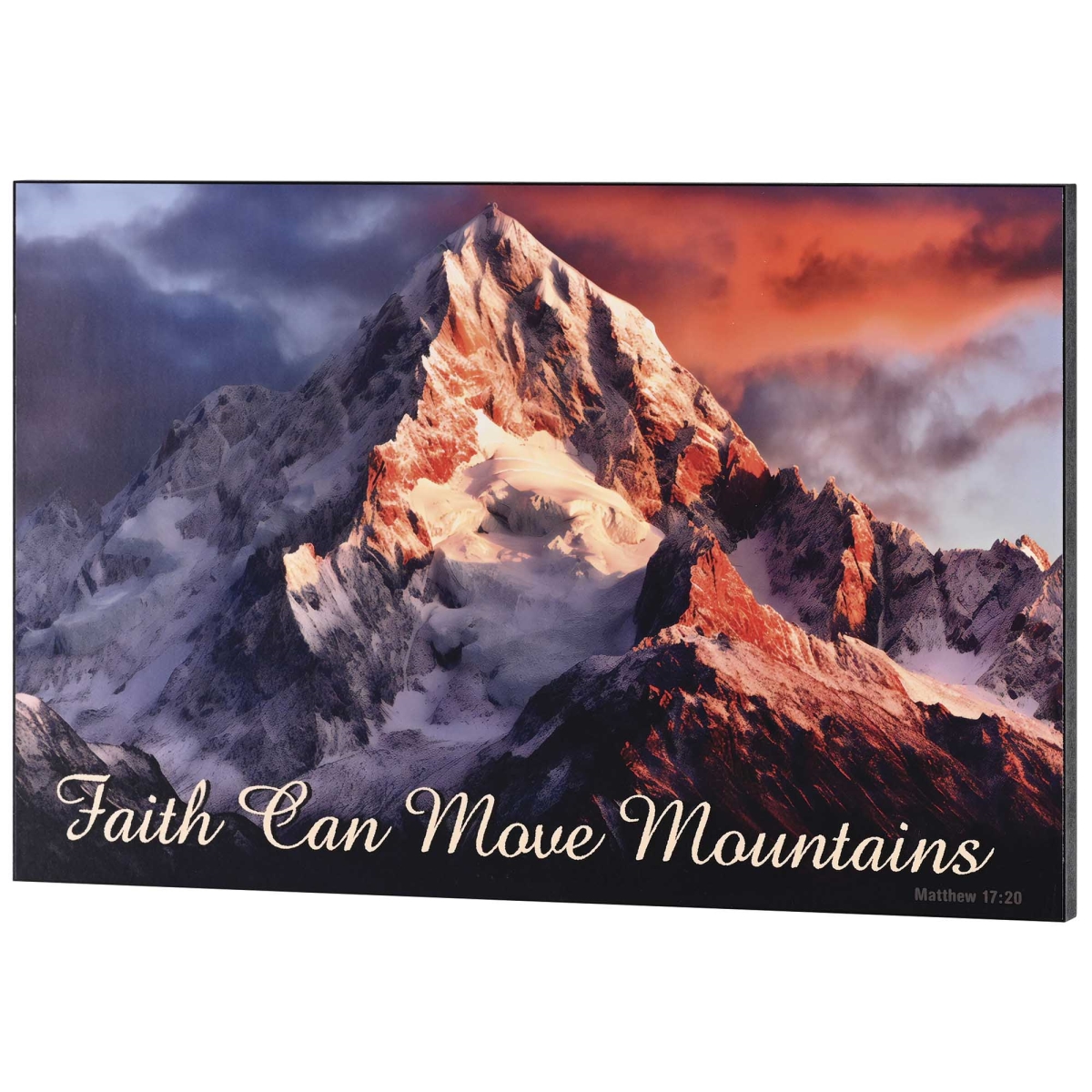 PLK2013-352 Wall Plaque Faith Can Move Mountains