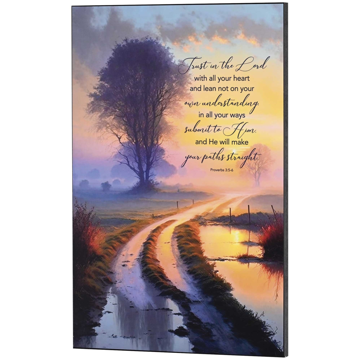 PLK1320-354 Wall Plaque Trust In The Lord Prov.3:5-6