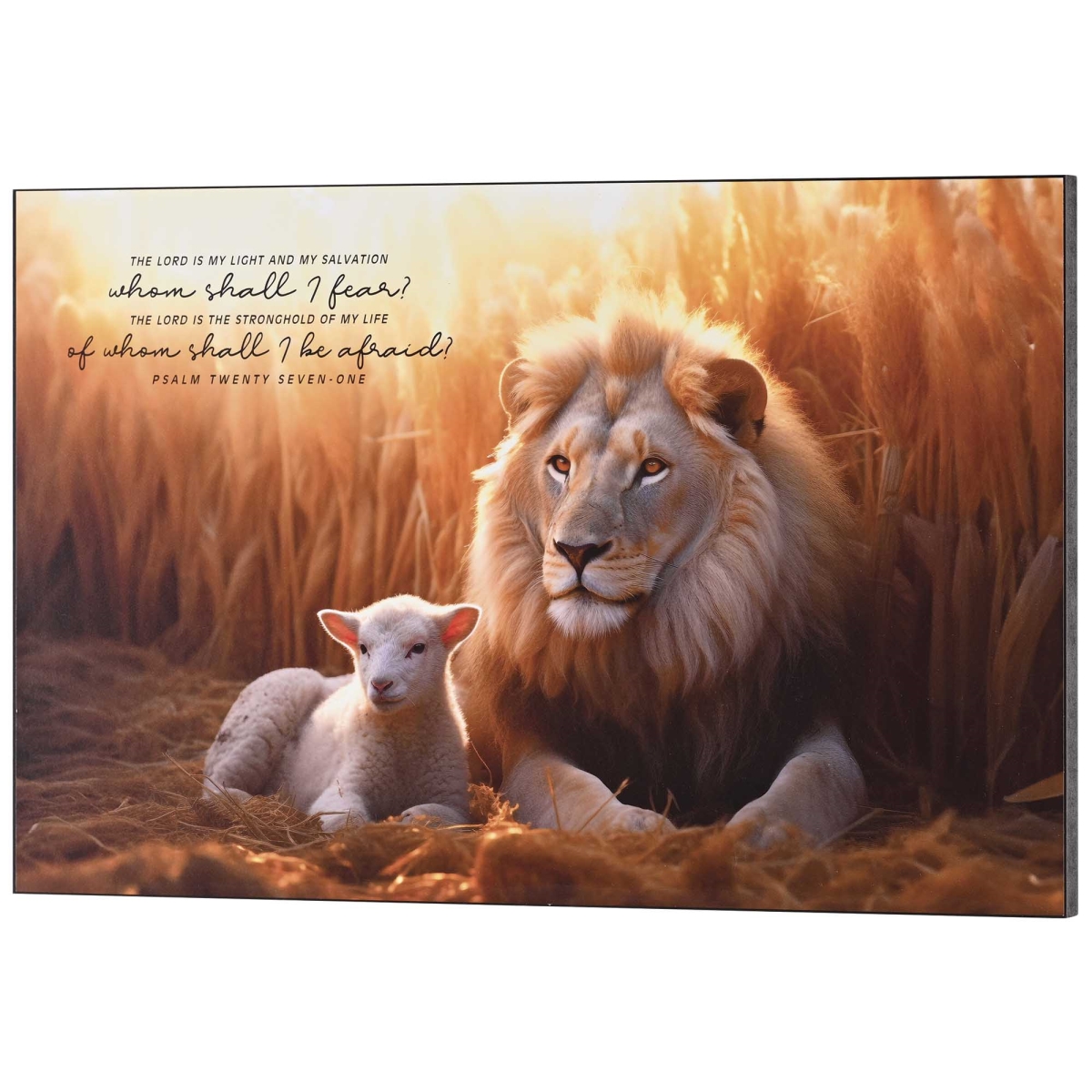 PLK2013-353 Wall Plaque Lion And The Lamb