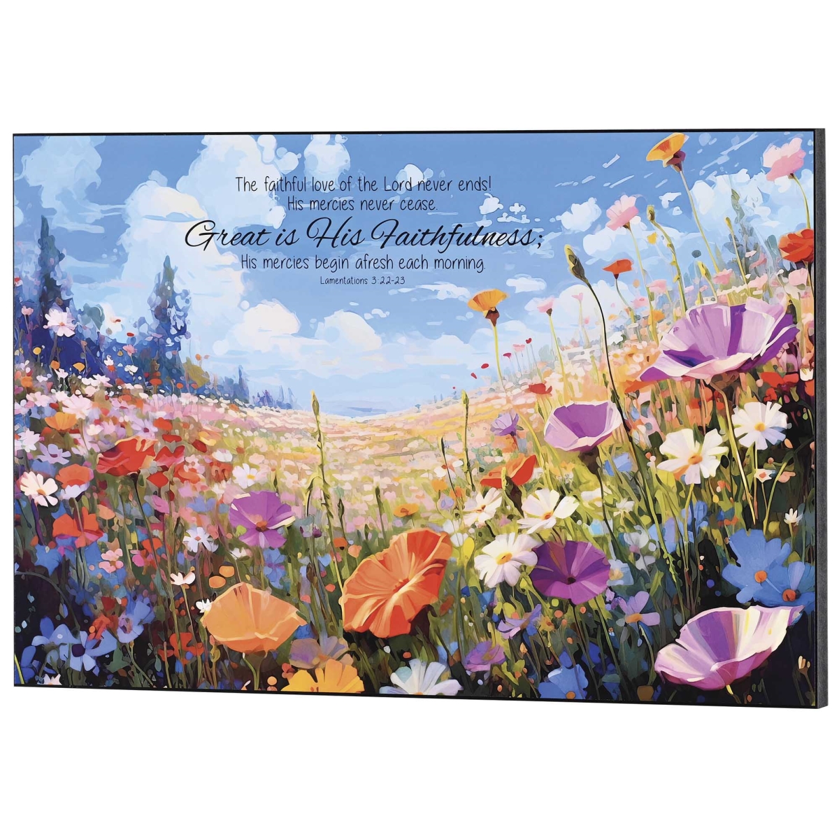 PLK1812-357 Wall Plaque Great Is His Faithfulness
