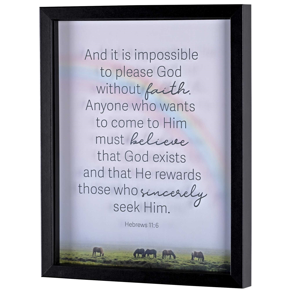 FRMWDBL-1114-93 Framed Wall Art It Is Impossible 11x14