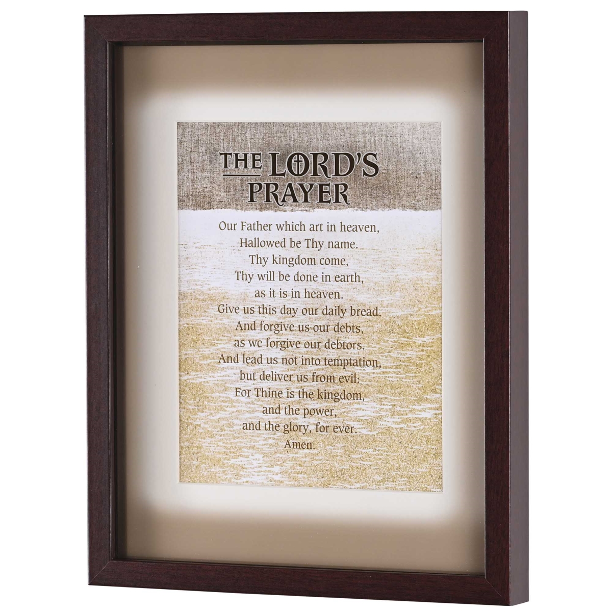 FRMWDWAL-1114-32 Framed Wall Art Lords Prayer KJV 11x14