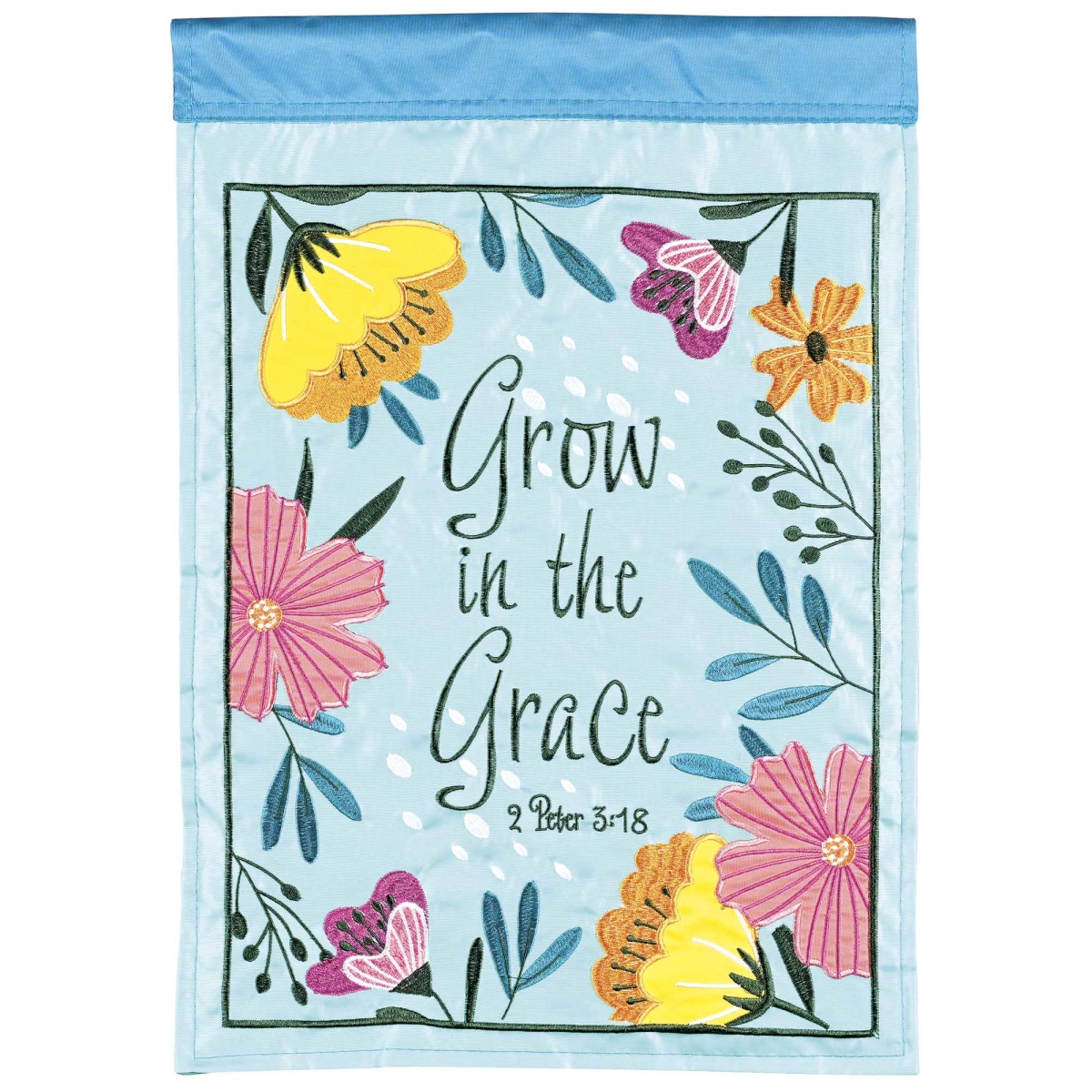 FLAG-2147 Flag Grow In The Grace Spring 13x18