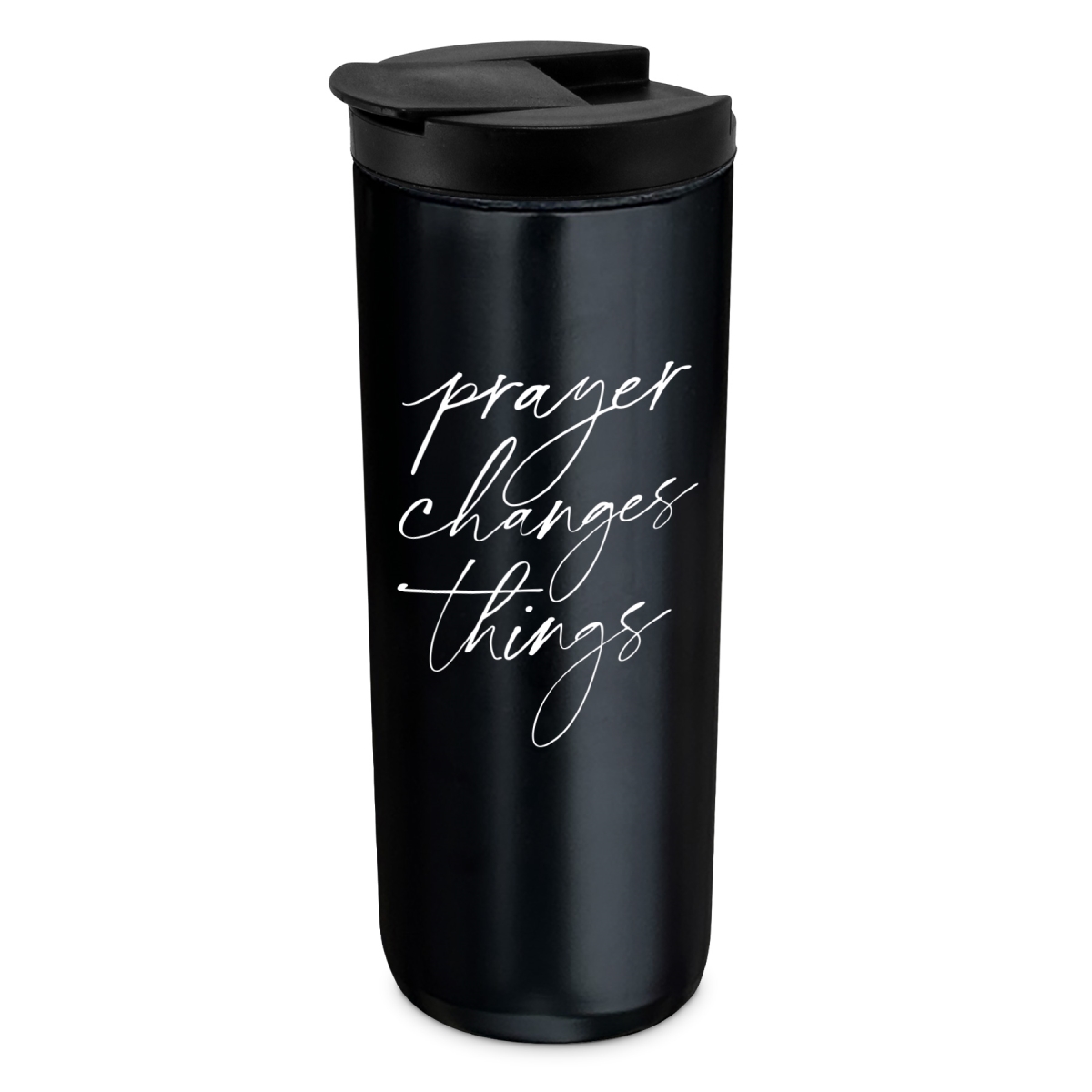 Picture of LCP 37006 Tumbler Black 20oz Prayer Changes Things