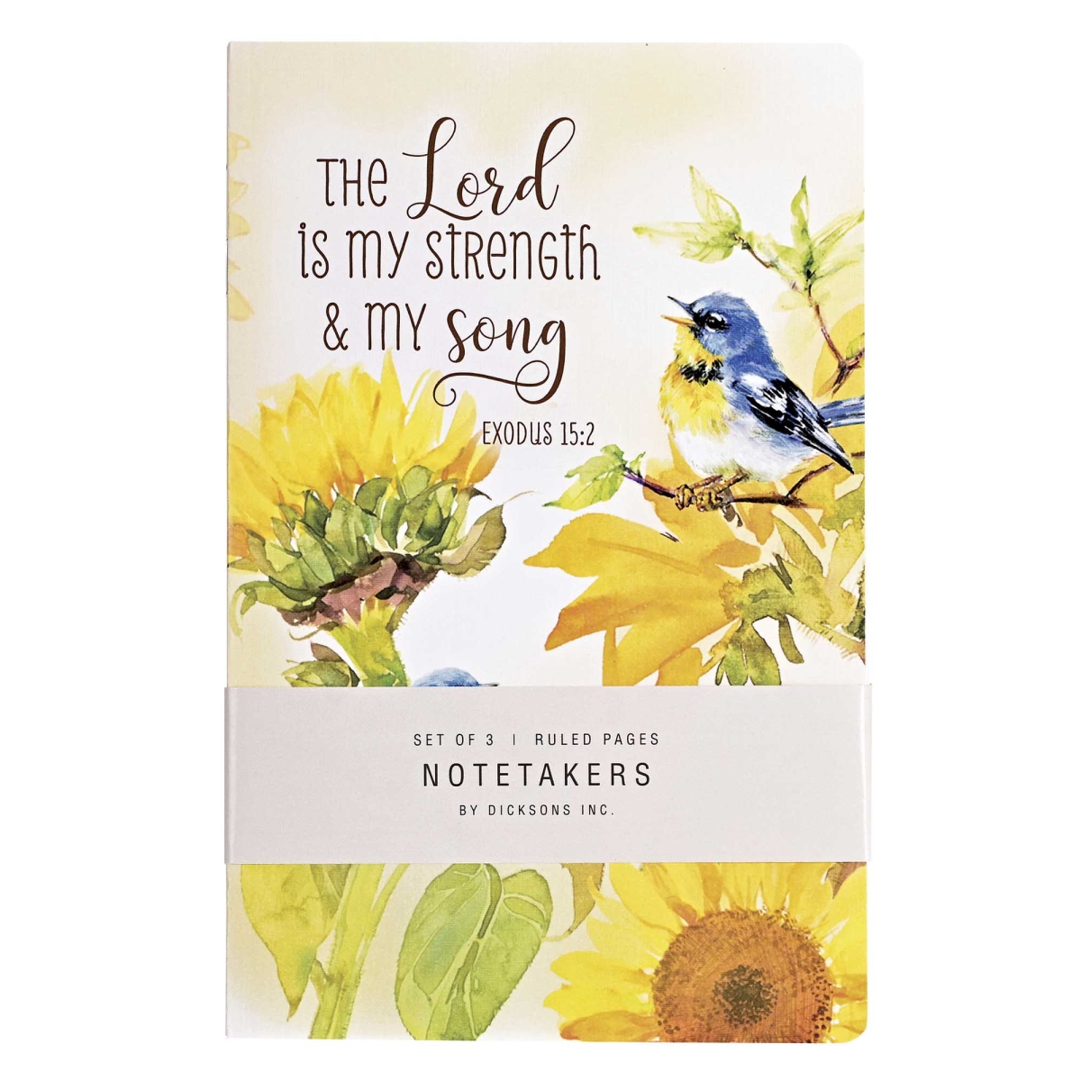 NB-110 Notetakers Birds And Sunflowers 3 Pc Set