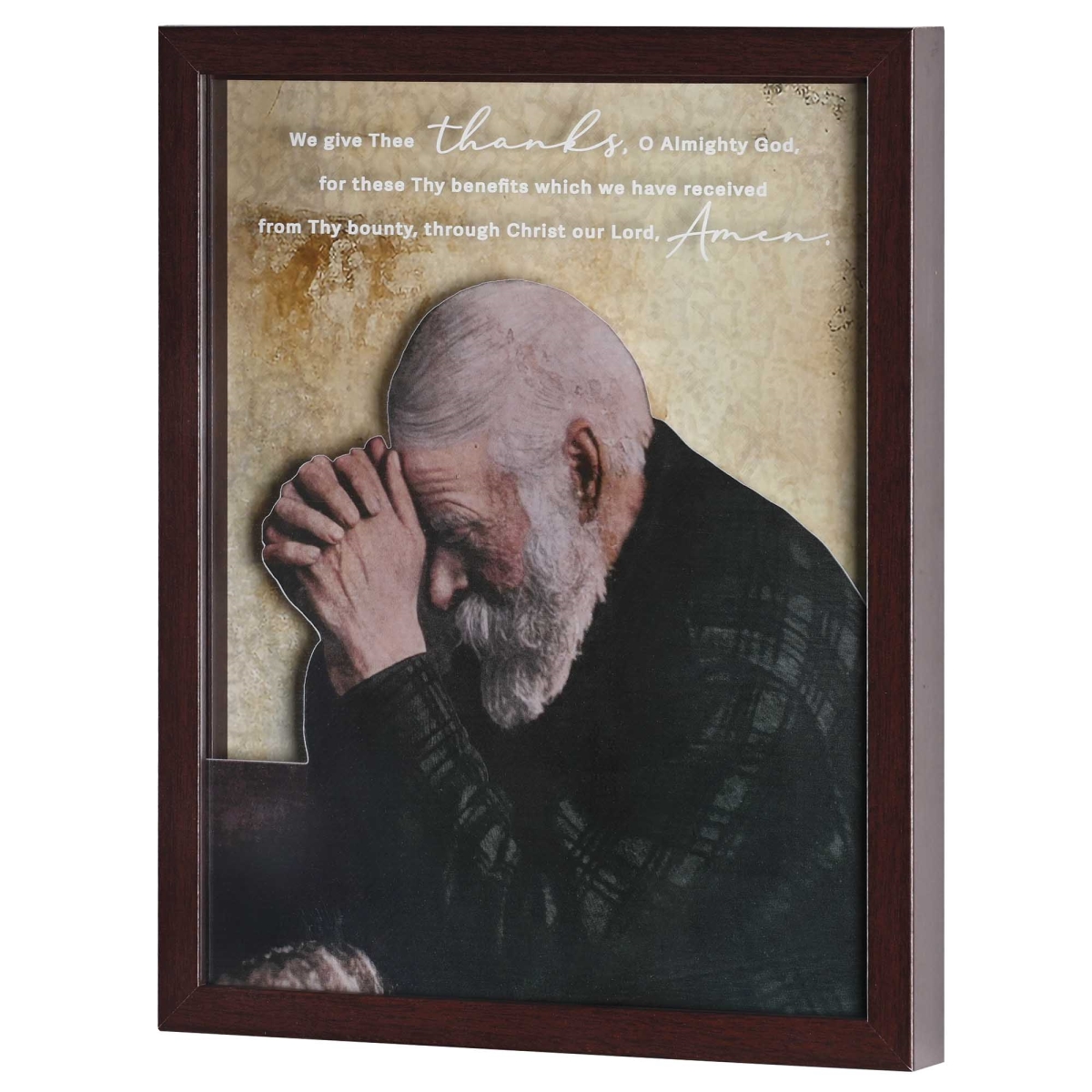 FRMWDWAL-1114-46 Framed Wall Art Grace Mock Etch 11x14