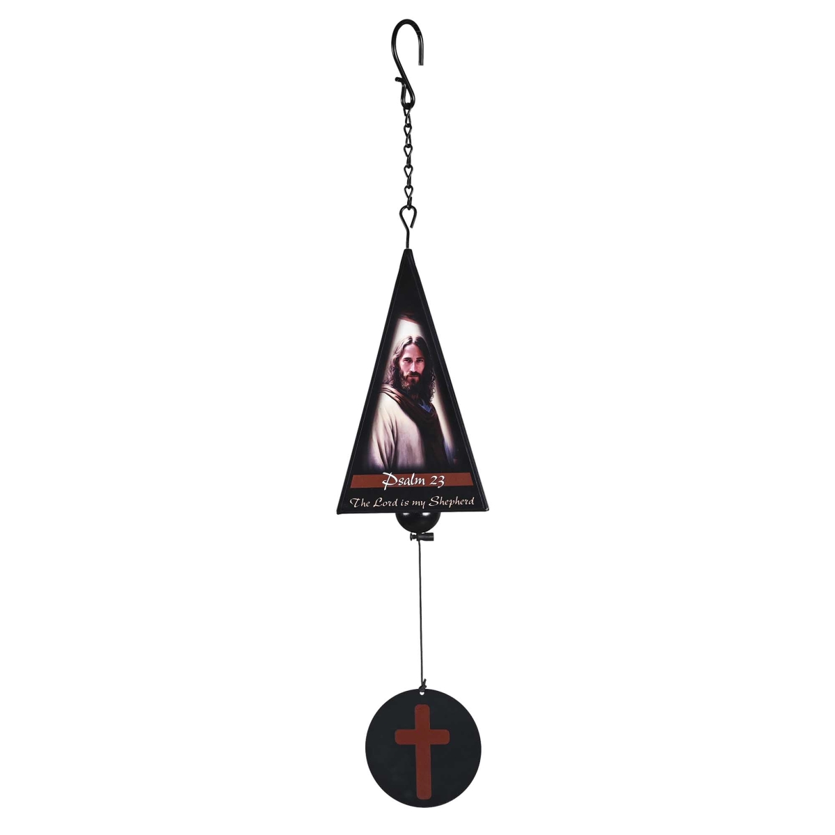 WCA-400 Windchime Iron Sail Psalm 23 Jesus