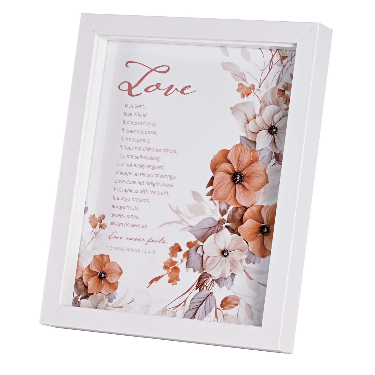 FRMWDW-810-53 Framed Wall Art Love Is Patient 8x10