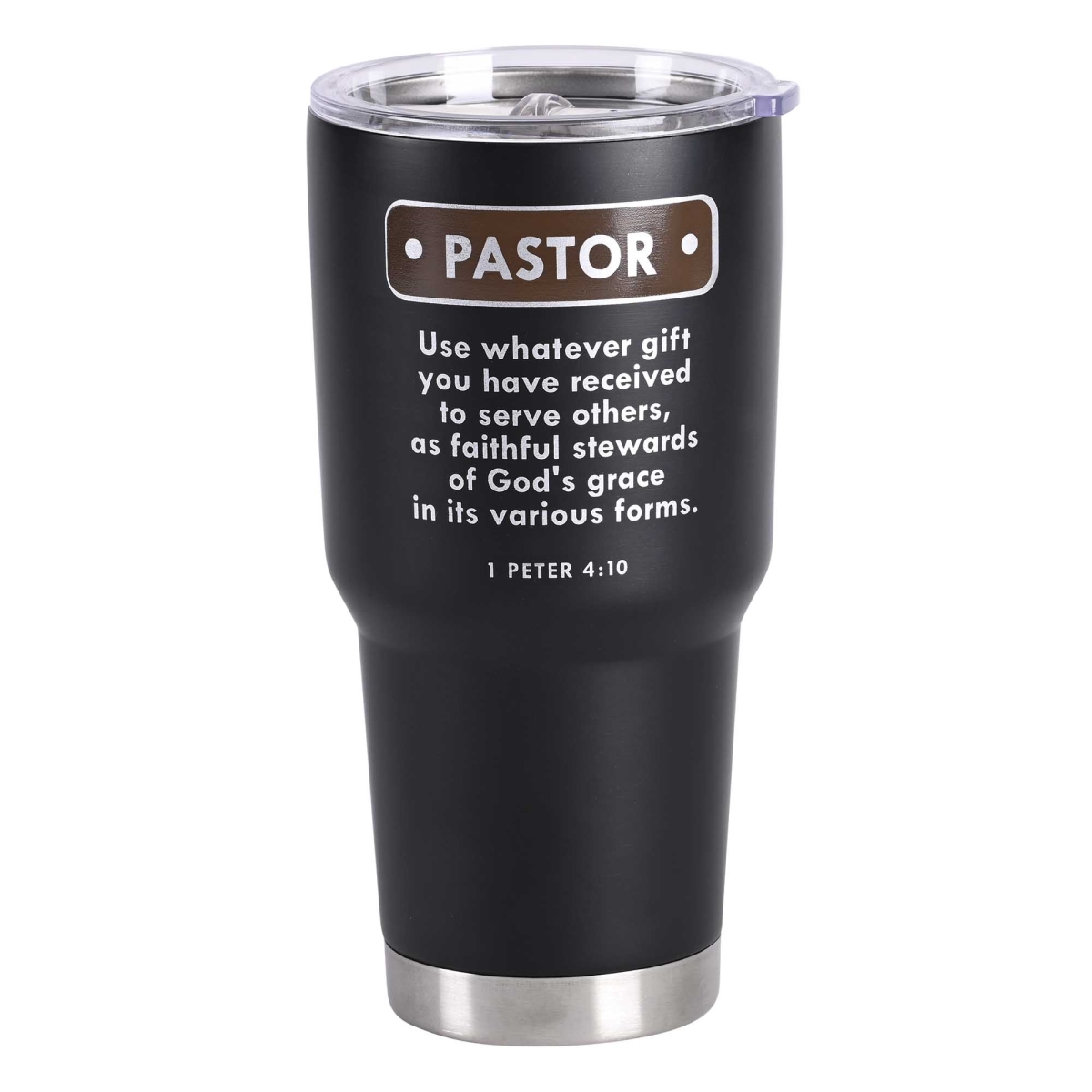 Picture of Dicksons SSTUM30B-27 Tumbler Pastor Black 30 Oz