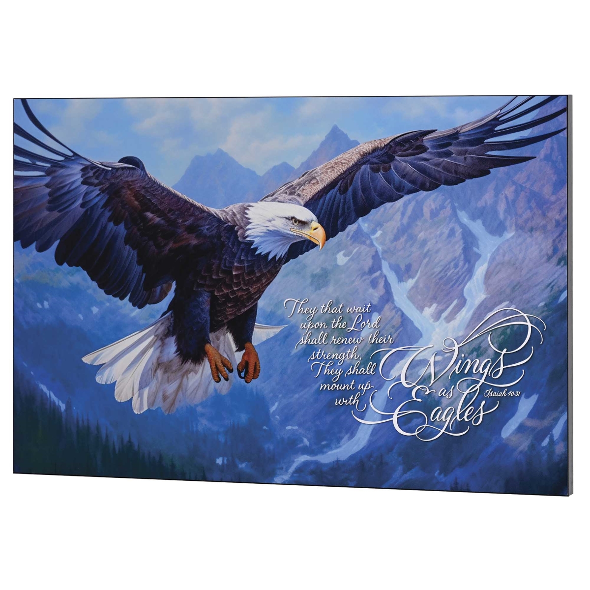 PLK2416-368 Wall Plaque 24x16 Eagle Isaiah 40:31