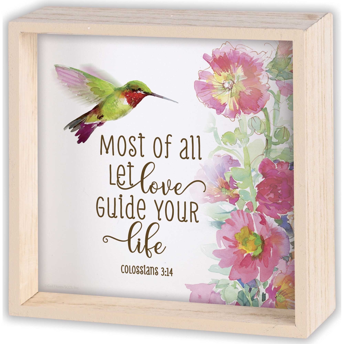 TTP6-2 Tabletop 2 Sided Let Love Guide Life 6H