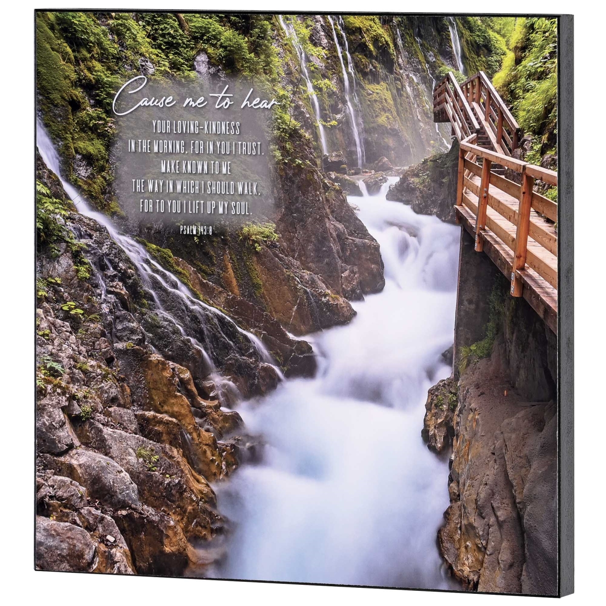 PLK1212-383 Wall Plaque Cause Me To Hear Psalm 143:8