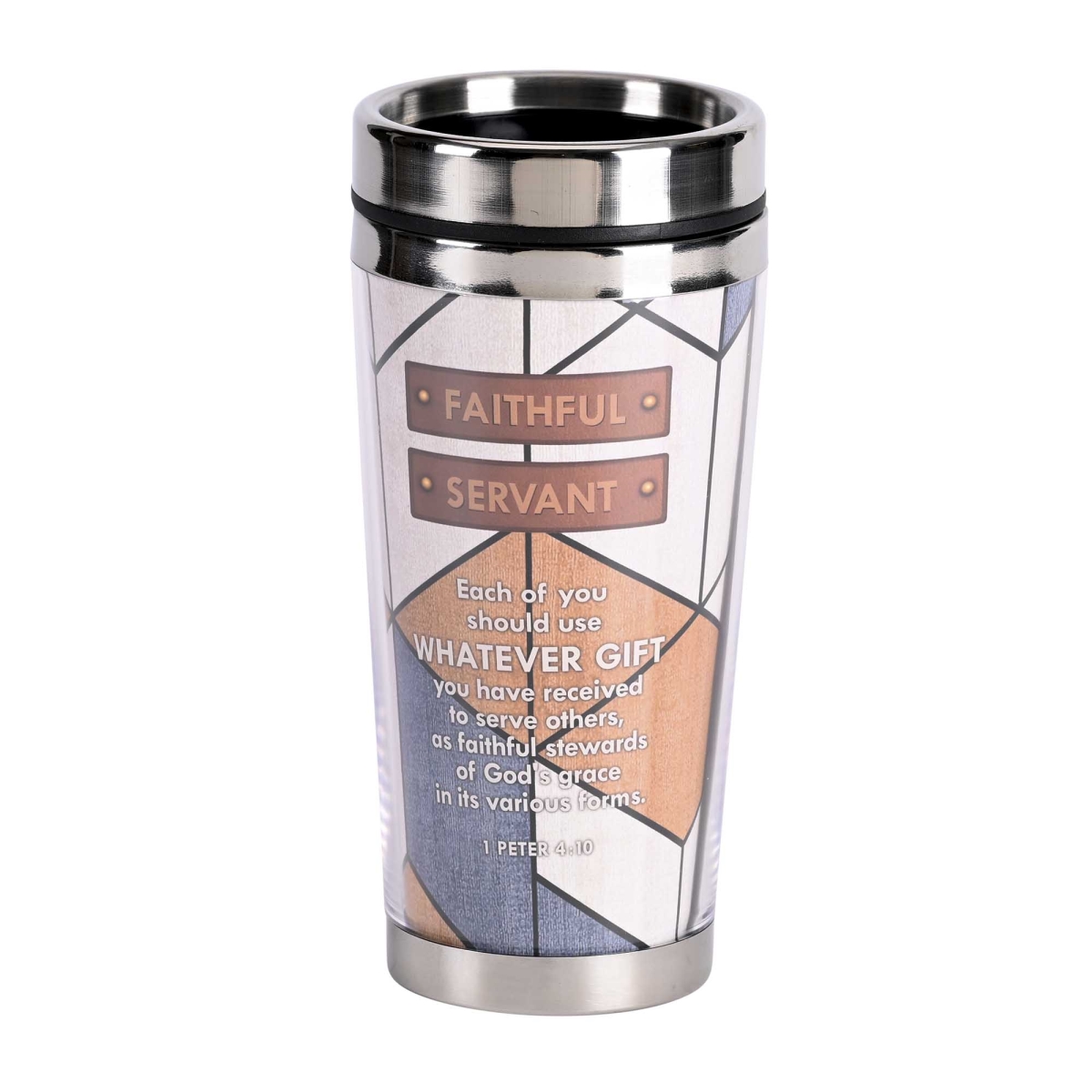 Picture of Dicksons SSMUG-386 Travel Mug Faithful Servant 16 Oz