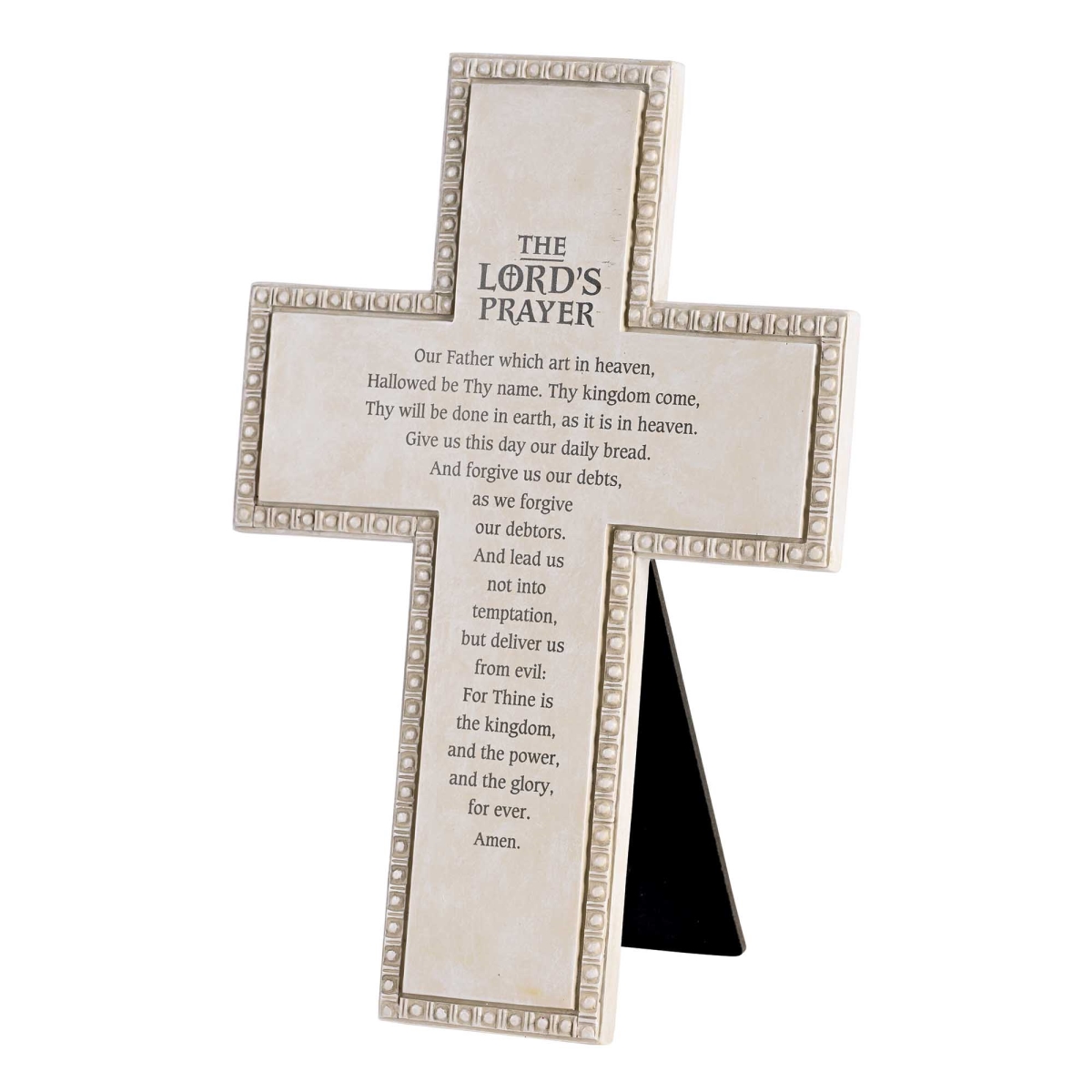 TTCR-2000 Tabletop Beaded Cross Full Lords Prayer