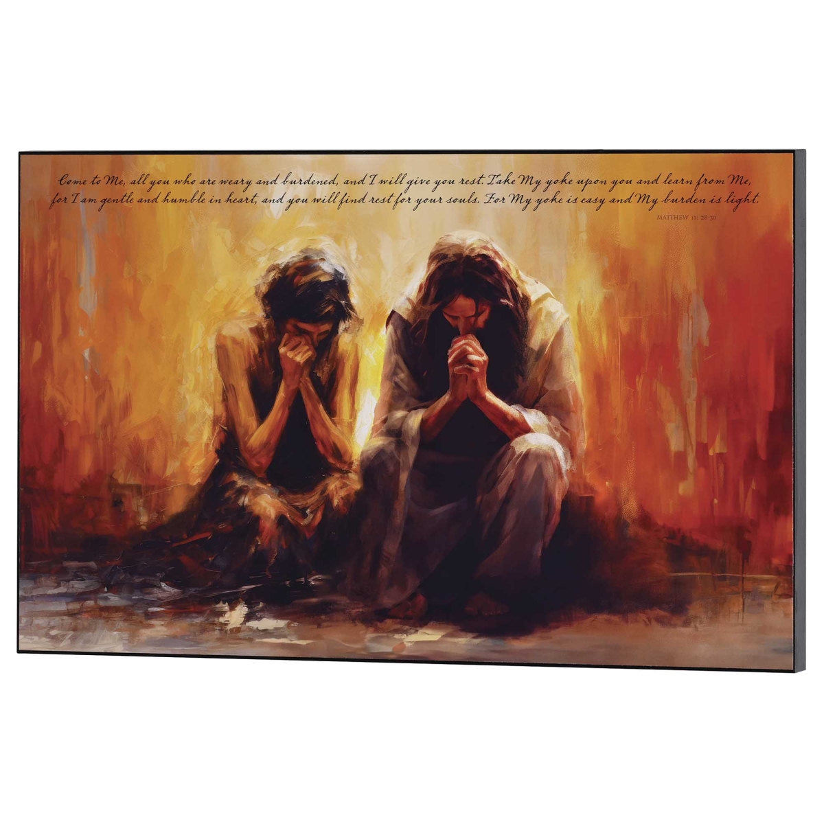 Picture of Dicksons PLK1610-376 Wall Plaque Come To Me Matthew 11:28-30